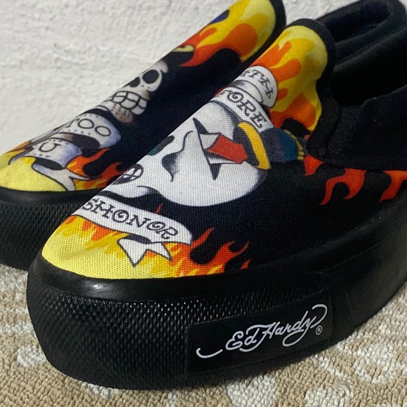 Ed Hardy💀🔥Canvas👟8+Perfume+💀Skull⭐️Cap - Picture 8 of 13